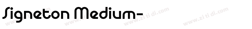 Signeton Medium字体转换